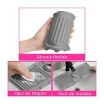 Escurridor - Alfombra Silicona Protectora Salpicadura Bacha Con Drenaje - Imagen 5