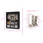 Armario Portátil Guardarropa Con Cierre - Image 3