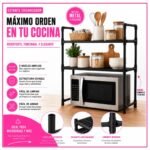 Estante Para Microondas Organizador Multifuncional Cocina - Imagen 5