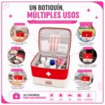 Estuche Maletín De Primeros Auxilios Portátil Viaje Hogar - Botiquin - Imagen 5
