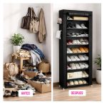 Armario Portátil Perchero Guardarropa Organizador con cierre - Image 8