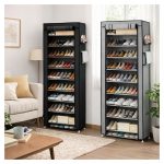 Armario Portátil Perchero Guardarropa Organizador con cierre