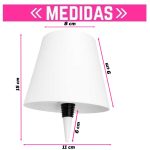 Lampara Velador Led Para Botellas Recargable Tactil - Image 2