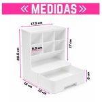 Organizador de escritorio con cajón - bolígrafos inclinados - Image 2