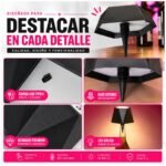 Lampara Velador Led Para Botellas Recargable Tactil - Imagen 3