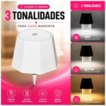 Lampara Velador Led Para Botellas Recargable Tactil - Imagen 4