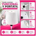 Lampara Velador Led Para Botellas Recargable Tactil - Imagen 5