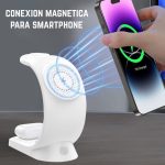 Cargador de celular Inalambrico Magnetico 3 en 1 con Luces - Image 2