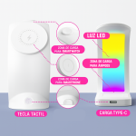 Cargador de celular Inalambrico Magnetico 3 en 1 con Luces - Image 4