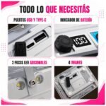 Reflector Luz LED fria calida RGB Recargable interior / exterior - Imagen 8