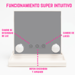 Espejo Para Maquillaje Luz Led Hollywood USB - Image 7