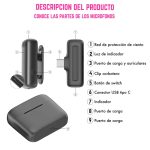 Micrófonos Inalámbricos Corbateros x2 Tipo C - Image 7