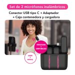Micrófonos Inalámbricos Corbateros x2 Tipo C - Image 5