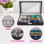 Estuche Caja para Guardado de Relojes y Gafas con Cerradura - Image 5