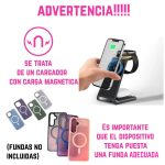 Cargador de celular Magnético Inalámbrico 3 En 1 iPhone Y Android - Image 9