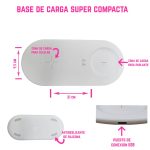 Parlante Velador con Base de Carga Ovalada y Luces Rgb - Image 3