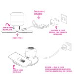 Parlante Velador con Base de Carga Ovalada y Luces Rgb - Image 8