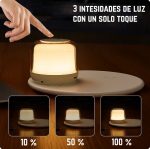 Parlante Velador con Base de Carga Redonda y Luces Rgb - Image 5