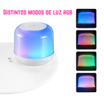 Parlante Velador con Base de Carga Redonda y Luces Rgb - Image 6