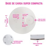 Parlante Velador con Base de Carga Redonda y Luces Rgb - Image 3