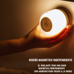 Parlante Velador con Base de Carga Ovalada y Luces Rgb - Image 7