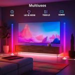 Lámpara de Pie LED Multicolor RGB con Control Base Cuadrada - Image 6