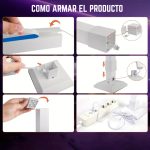 Lámpara de Pie LED Multicolor RGB con Control Base Cuadrada - Image 17