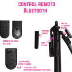 Palo Selfie Extensible Control Remoto Bluetooth Tripode - Image 4