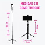 Palo Selfie Extensible Control Remoto Bluetooth Tripode - Image 2