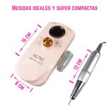Torno Inalámbrico Recargable de uñas colores pastel - Image 2