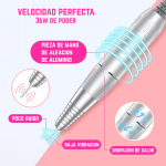 Torno Inalámbrico Recargable de uñas colores pastel - Image 4