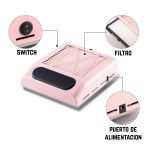 Extractor de Polvo para Manicura con Filtro Reutilizable - Image 16
