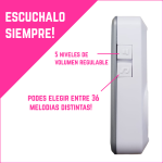 Timbre Llamador Portátil Inalámbrico volumen regulable - Image 10
