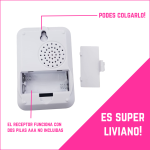 Timbre Llamador Portátil Inalámbrico volumen regulable - Image 6