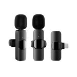 Set x2 Micrófonos Corbateros Inalámbricos con Receptor USB-C