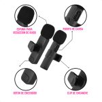 Set x2 Micrófonos Corbateros Inalámbricos con Receptor USB-C - Image 4