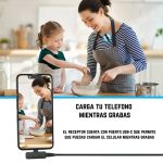 Set x2 Micrófonos Corbateros Inalámbricos con Receptor USB-C - Image 8