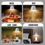Lampara Velador Led Táctil Recargable Para Botellas - Image 22