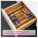 Organizador Cubiertero Para Cajon Multiuso de Bambu - Image 5