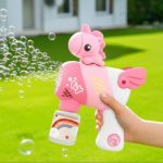 Burbujero Automático Pistola De Burbujas Unicornio Con Luces - Image 7
