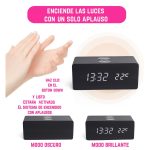 Despertador Digital Con Cargador Alarma Temperatura - Image 4