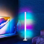 Lámpara de Pie LED Multicolor RGB con Control Base Cuadrada - Image 15