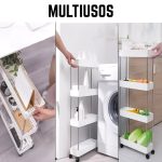 Carrito Organizador Espacios Reducidos Multiusos 4 Niveles Slim - Image 7