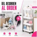 Carrito Organizador Espacios Reducidos Multiusos 4 Niveles Slim - Imagen 7