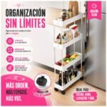 Carrito Organizador Espacios Reducidos Multiusos 4 Niveles Slim - Imagen 8