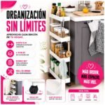 Carrito Organizador Espacios Reducidos Multiusos 4 Niveles Slim - Imagen 9