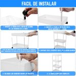 Carrito Organizador Multiusos 4 Niveles con Ganchos - Image 12