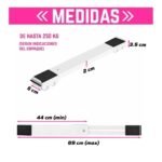 Soporte Extensible Con Ruedas Ajustable Para Electrodomésticos y Muebles - Imagen 2