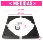 Base Ajustable con Ruedas para Heladera y Lavarropas - Imagen 3