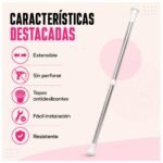 Barral Extensible Cortina de Baño de Max 200cm Aprox - Imagen 3
